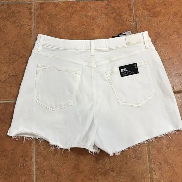 NWT PAIGE Women's Flaunt Ultra High Rise Slightly‎ a Lined Waist Shorts Size 34 - Picture 4 of 11